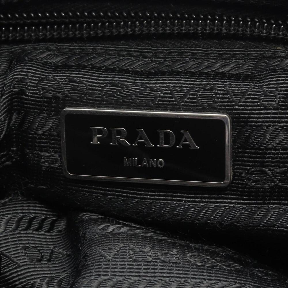 PRADA Black Leather Saffiano Shoulder Bag - Picture 4 of 15